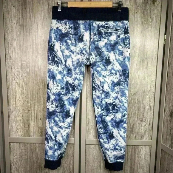 Lululemon Joggers Sz 8 No Sweat Pant Blue Tie Dye - Picture 10 of 10
